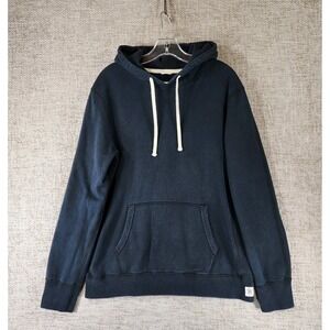 Reigning Champ Pullover Hoodie Sweatshirt Mens M Black 100% Cotton French Terry